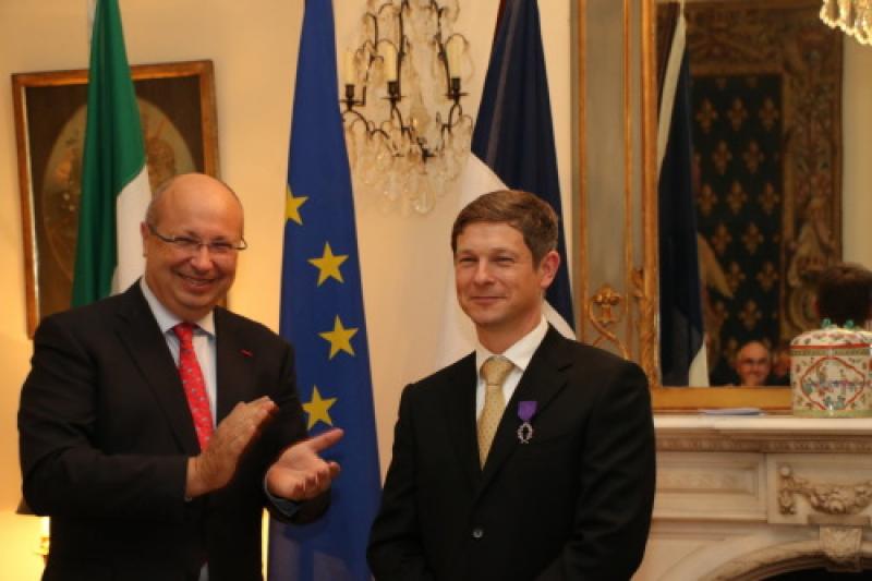 Professor Jean Christophe Desplat receives the title of Chevalier de l’Ordre des Palmes Académiques