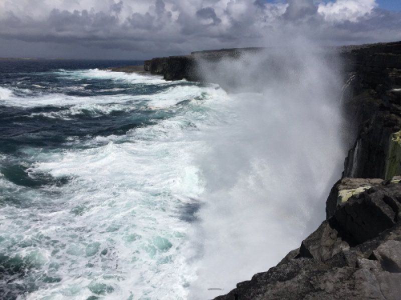 waves on aran island inis meain