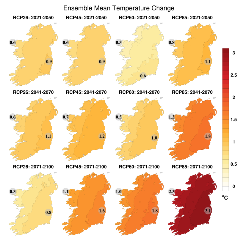 New Climate Report for Ireland Indicates Dramatic Changes in Climate by Mid-Century with Enhanced Regional Detail